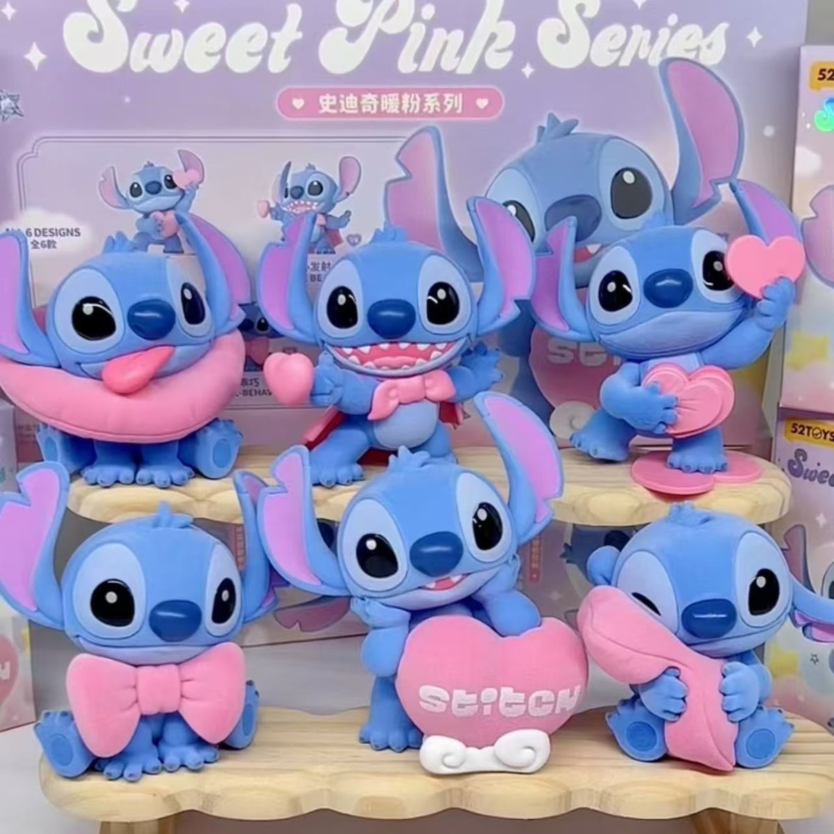52TOYS Disney Stitch Sweet Pink Series Blind Box