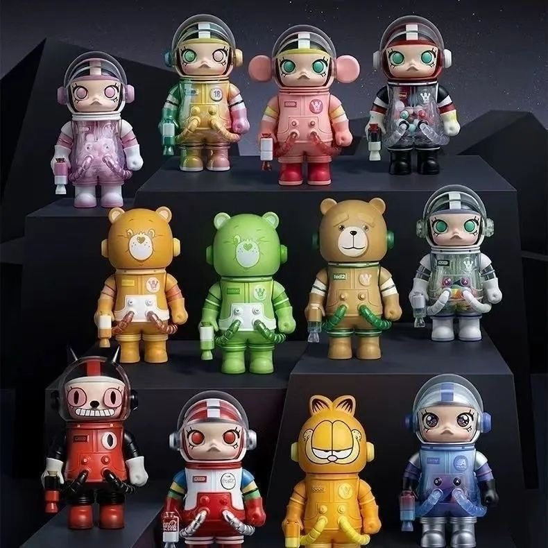 POP MART MEGA SPACE MOLLY 100% Anniversary Series 3 Blind Box – 9 Regular + 3 Hidden Edition Collectible Figures