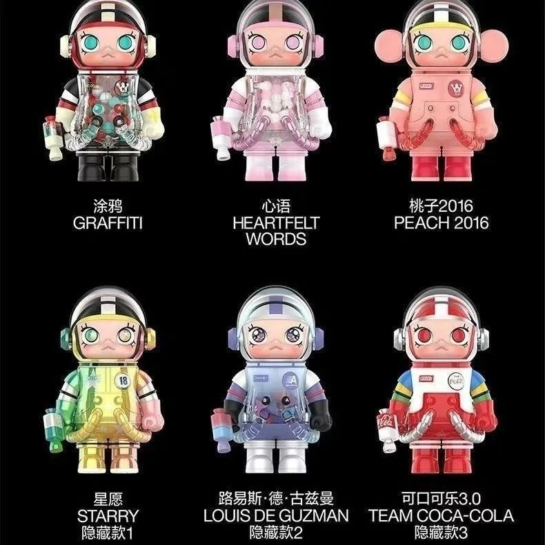 POP MART MEGA SPACE MOLLY 100% Anniversary Series 3 Blind Box – 9 Regular + 3 Hidden Edition Collectible Figures