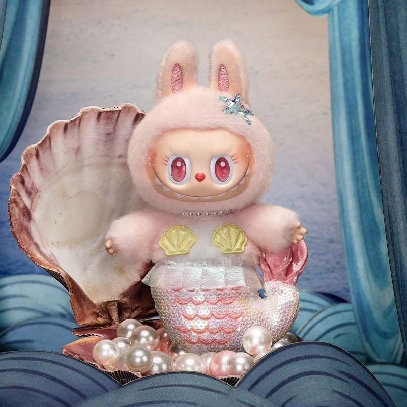 POP MART THE MONSTERS Flying LABUBU Series MOKOKO Mermaid Vinyl Plush Hanging Card