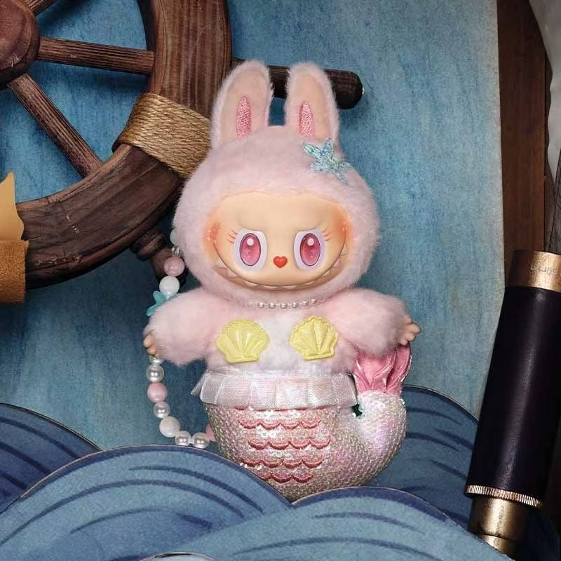 POP MART THE MONSTERS Flying LABUBU Series MOKOKO Mermaid Vinyl Plush Hanging Card