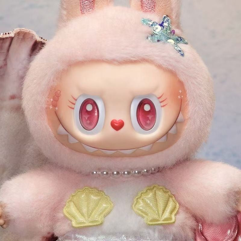 POP MART THE MONSTERS Flying LABUBU Series MOKOKO Mermaid Vinyl Plush Hanging Card