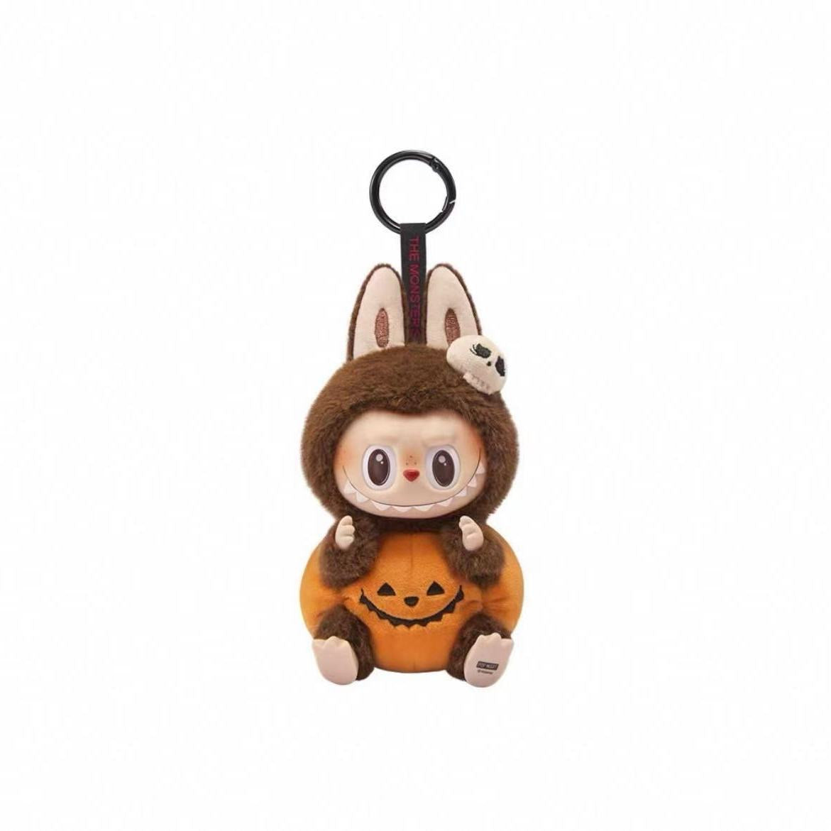 POP MART THE MONSTERS Carnival Series – LABUBU Sitting Pumpkin Vinyl Plush Pendant (Halloween Limited Edition)