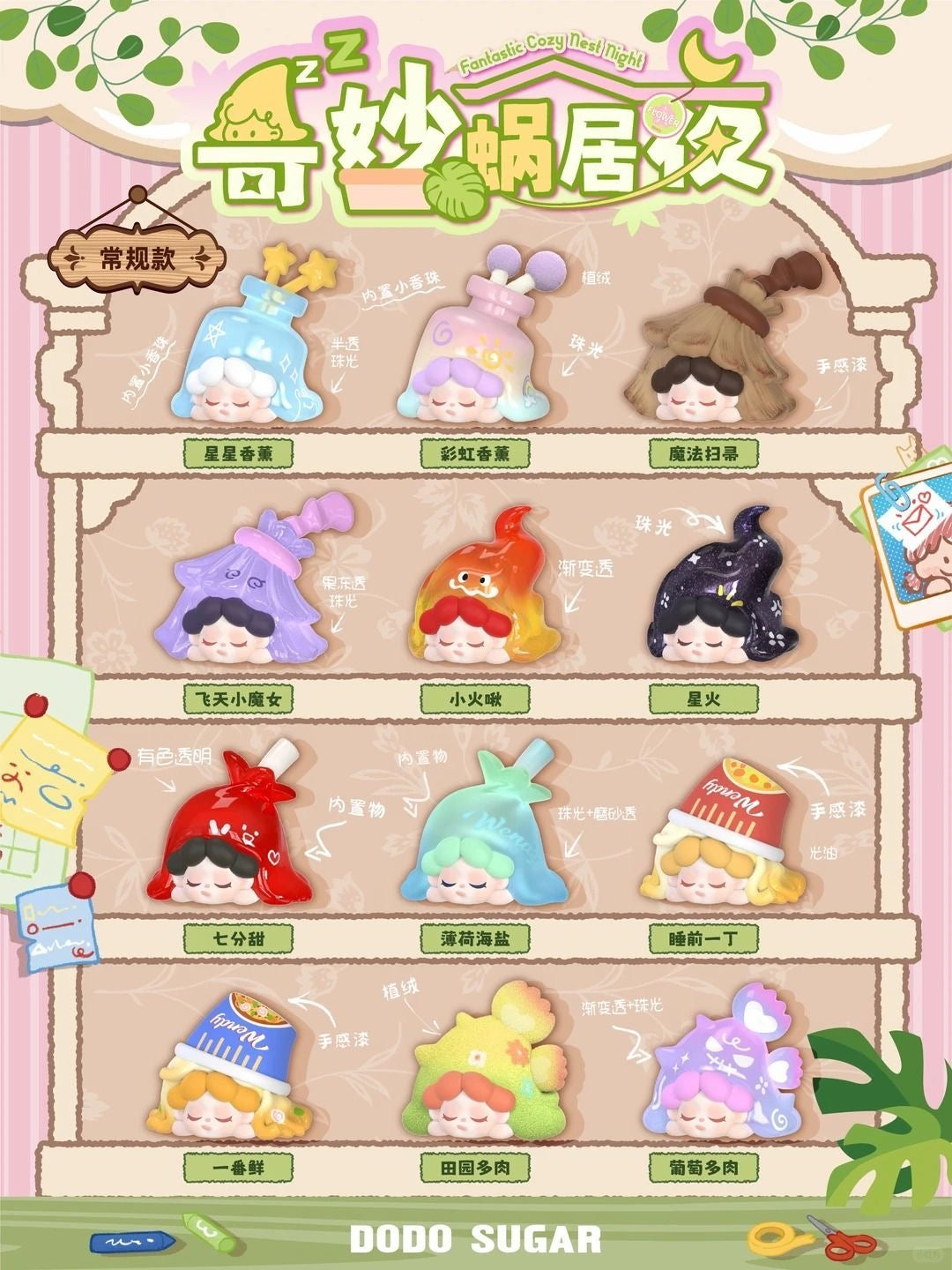 DODO SUGAR Wendy "Fantastic Cozy Nest Night" Series Mini Blind Bag