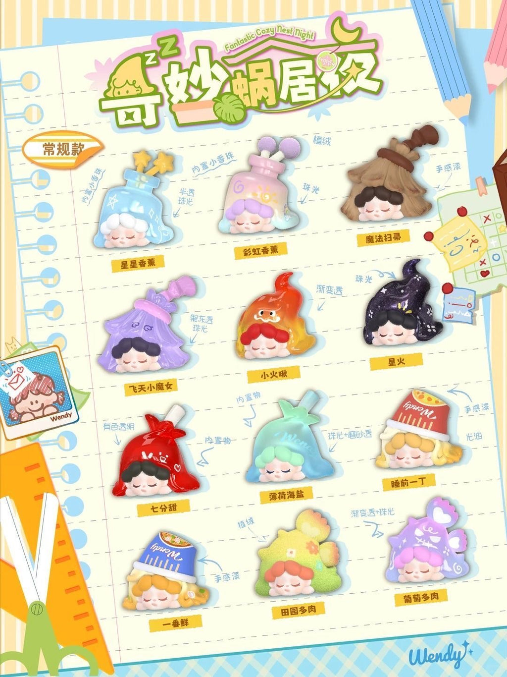 DODO SUGAR Wendy "Fantastic Cozy Nest Night" Series Mini Blind Bag