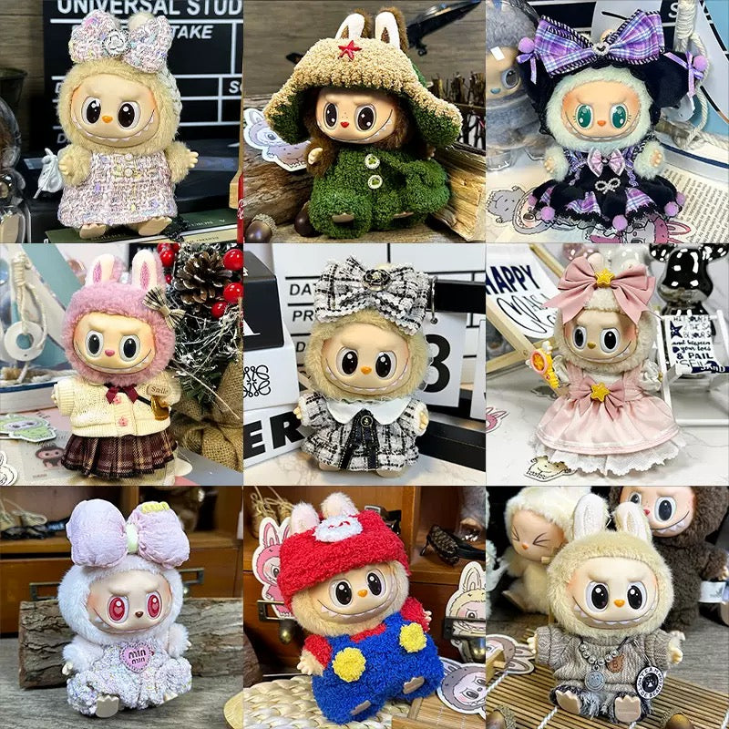 Labubu Doll Clothes Set – 17cm Vinyl Plush Outfit / Accessories For V1  V2 V3 ( Buy 5 get 1 Free)
